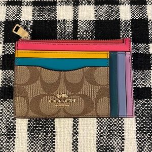 Coach Multicolored ID/Card Wallet, Coin Purse